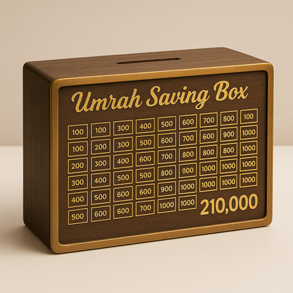 💛🕋 Umrah Saving Box – Save Daily, Reach Your Dream
